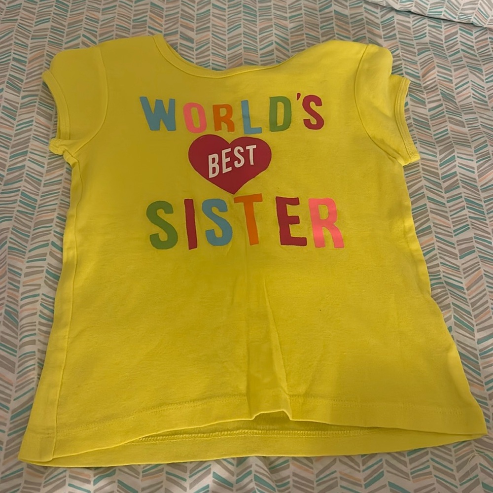 Cute “Worlds Best Sister” Shirt